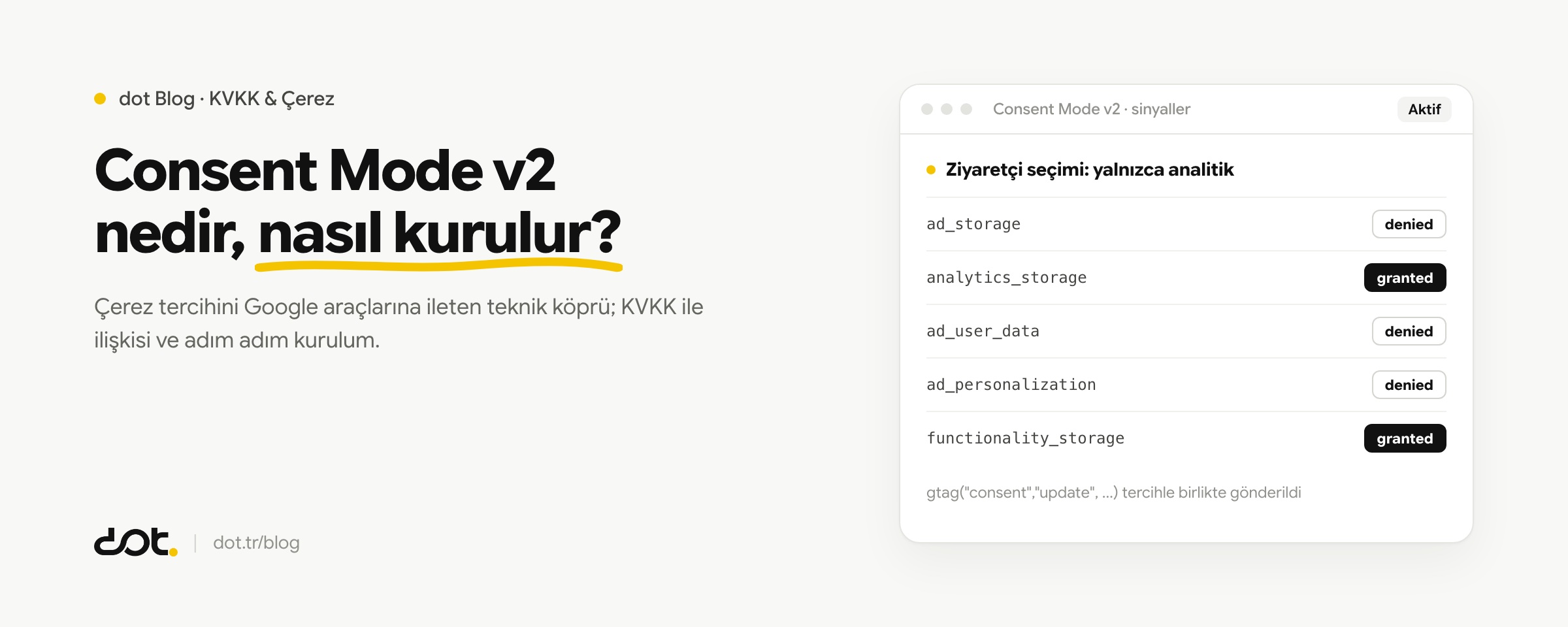 Google Consent Mode v2 nedir ve nasıl kurulur?