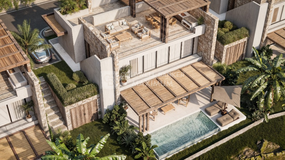 Kıbrıs Girne Esentepe'de Denize Sıfır Eşsiz Manzaralı Projede Satılık İki Katlı 3+1 Villalar